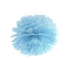 Pompon în formă de floare albastru ceţos 35 cm