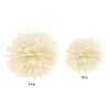 Pompom v tvare kvetu krémový 35 cm