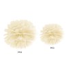 Pompon în formă de floare crem 35 cm