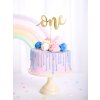 54315 4 zapich na tortu prve narodeniny one zlaty 19 cm