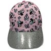 Dievčenská šiltovka - Minnie Mouse glitrovaná ružová (Mărimea Şepci 52)