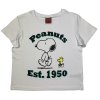 Dievčenské tričko - Snoopy biele (Mărimea - Copii 134)