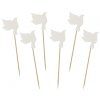 Ozdoby na cupcakes - Biele holubice 12 ks