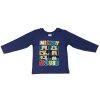 Chlapčenské tričko s dlhým rukávom - Mickey Mouse tmavomodré (Mărimea - Copii 110/116)