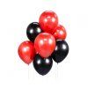 Balónová kytica - červeno-čierna 7 ks