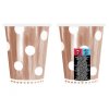 73101 1 papierove pohare rosegold s bodkami 266 ml 6 ks