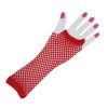 Dámske dierkované rukavice - červené