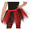 74613 1 detska tutu sukna cerveno cierna 30 cm