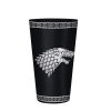 game of thrones large glass 400ml stark foil x2