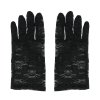 83097 5 cierne cipkovane rukavice 22 cm