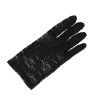 Čierne čipkované rukavice 22 cm
