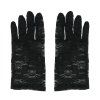 Čierne čipkované rukavice 22 cm
