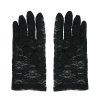 Čierne čipkované rukavice 22 cm