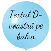 Balon cu text - Albastru deschis 80 cm