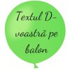 Balon cu text - Verde deschis 80 cm