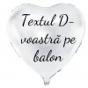 Balon din folie cu text - Inimă albă 61 cm