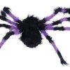 86478 1 halloweenska dekoracia fialovy pavuk 75 cm