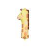 Fóliový balón - číslo 1, žirafa