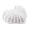 Formă de copt din silicon - Inimă geometrică 15 x 13,5 x 5,5 cm