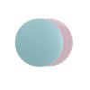 540297 PLATO REDONDO PARA TARTA ONDULADO AZUL ROSA 3MM Ø 30CM 1