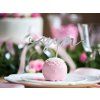 Ozdoby na cupcakes - Strieborné nápisy 6 ks