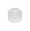 clear glass taper candle holder striped dia 5cm x 4cm (1)