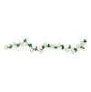 white roses garland 220cm