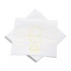 set of 20 napkins 3 plys communion gold metal 33cm x 33cm