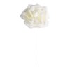 set of 4 ivory roses on stem dia 8cm (1)