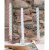 set 2 white spiral taper candles dia 2 2cm x 26cm