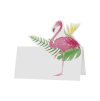set 6 table place cards pink flamingo 8cm x 8cm
