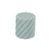 Sviečka špirála - Sage green 7 x 7,5 cm