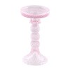 water pink glass candleholder macarena big size dia 8 8cm x 16 7cm