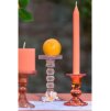 water pink glass candleholder macarena big size dia 8 8cm x 16 7cm (1)
