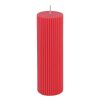 pink lady fluted pillar candle dia 5cm x 15cm