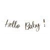 Girlanda Hello Baby - Zlatá 150 cm
