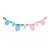 gender reveal garland 2m x 21cm