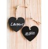 bag of 8 heart shape slate chalkboards w jute rope 6 5cm x 0 3cm x 6cm (1)