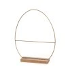 Kovový stojan na drevenom podstavci - Vajíčko