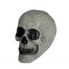 95674 dekoracia lebka siva 20 cm