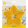 98387 1 sada vykrajovaciek hviezdy 6 ks