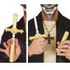 Náhrdelník - Halloween kríž a dýka