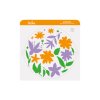 107785 2 stencil sablona na tortu jarne kvety 25 cm