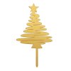 354168 CAKE TOPPER ARBOL NAVIDAD ORO 16.58CM 1