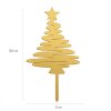 354168 CAKE TOPPER ARBOL NAVIDAD ORO 16.58CM 2