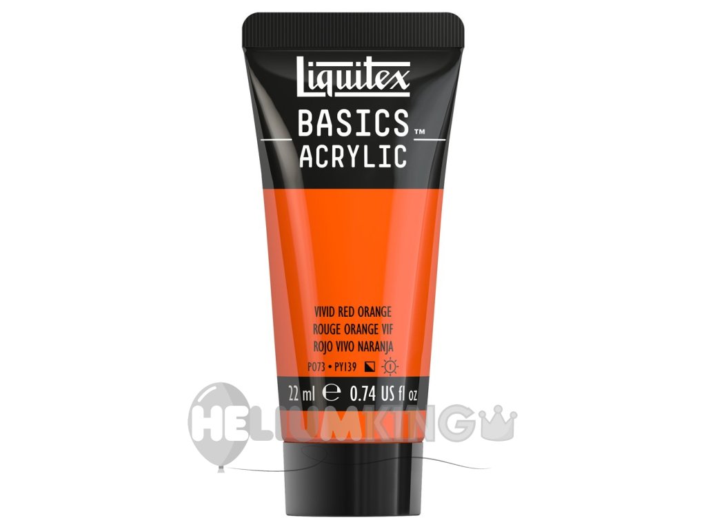 887452030942 LQX BASICS ACRYLIC 22ML 620 VIVID RED ORANGE 887452030942