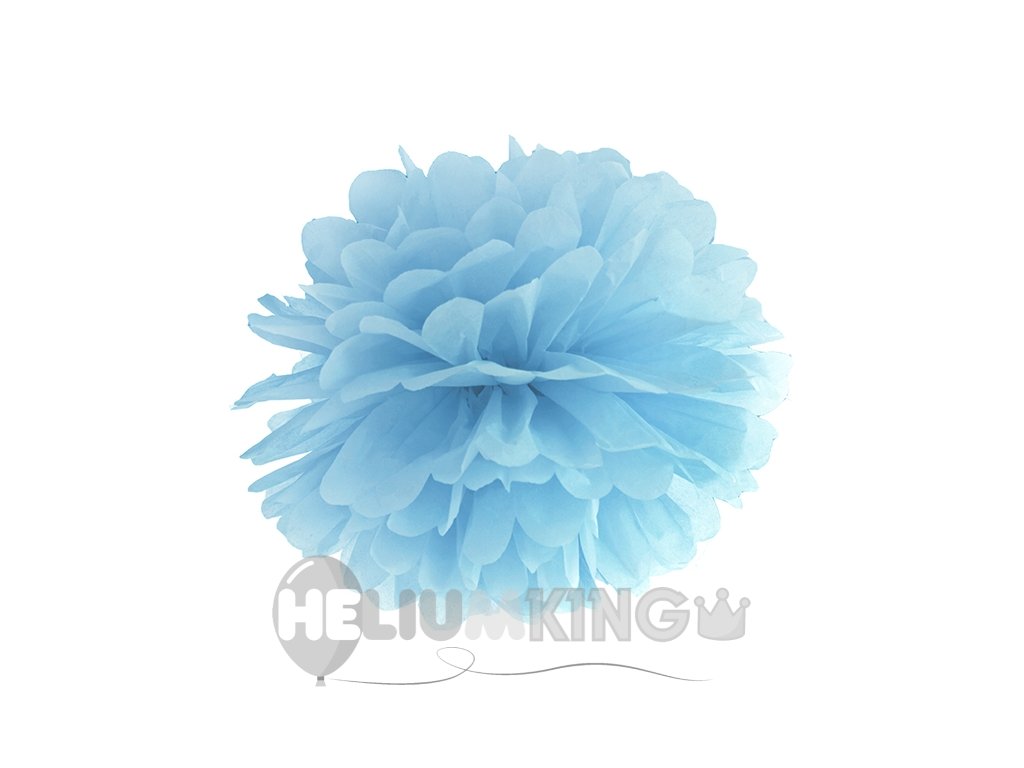 Motno moder cof v obliki rože 35 cm 1 kos