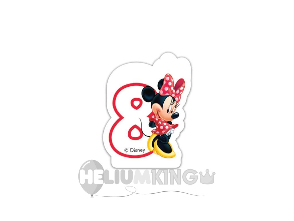Rojstnodnevna sveča Minnie - številka 8