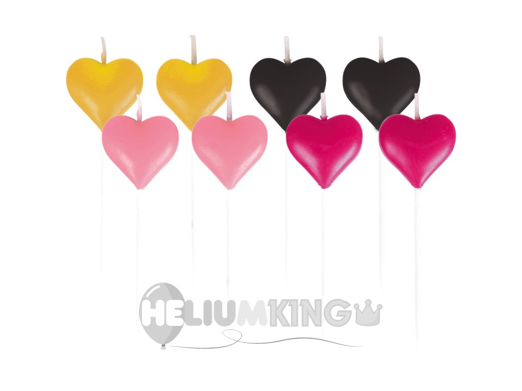Majhne sveče - srčki 8kos