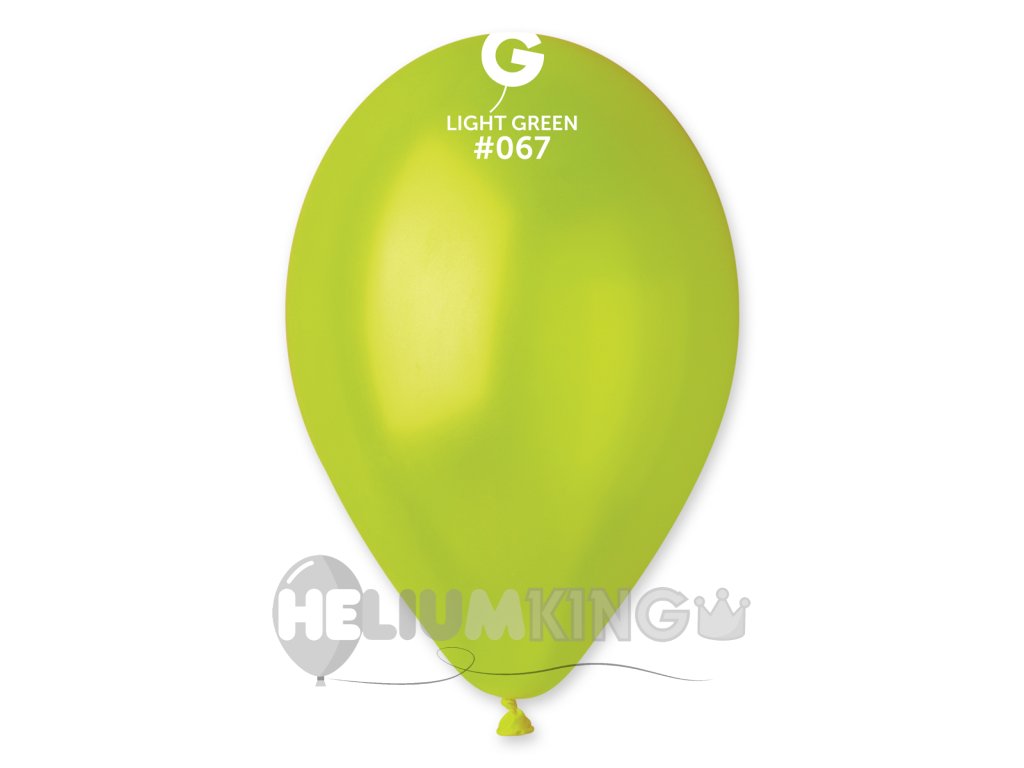Kovinski balon zelena 26 cm